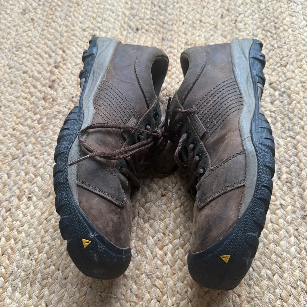 Keen Utility Mens 10.5 D Brown Leather Steel Toe Work Shoes ASTM F2413-18 SD100